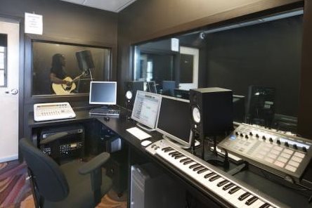 Image of the recording studio at The Malvern Spot